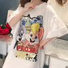 スタイリッシュ プリント 一目惚れ Tシャツ カットソー ワンピース＜S-3440＞