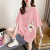 今季マストバイ  大人可愛い キュートスウィートパーカー<S-5285> 半袖Ｔシャツⅹパンツセット全3色 <S-8202>