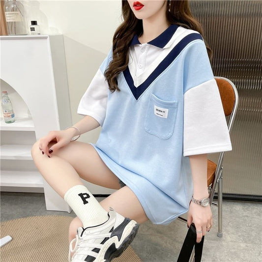 着心地抜群 切り替え 女性力を高める Tシャツ カットソー＜S-3299＞