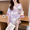 超人気 プリント ロゴ ゆったり 3色 半袖Tシャツ＜S-8348＞