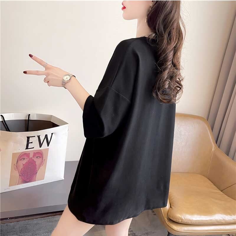 好感度満載 ラウンドネック スタイリッシュ プリント Tシャツ カットソー＜S-2795＞
