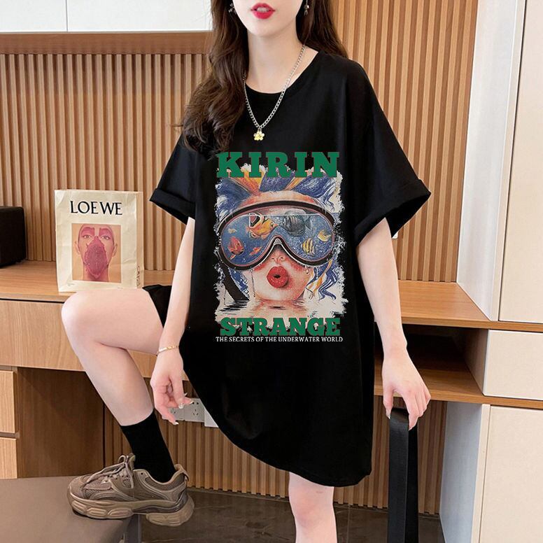 【半額！期間限定！！】話題沸騰中 カジュアル アバンギャルド プリント 3色選択 半袖Tシャツ＜S-8581＞