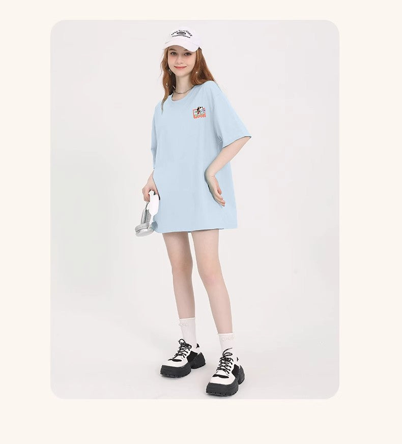 体型カバー シンプル カジュアル Tシャツ S-13239