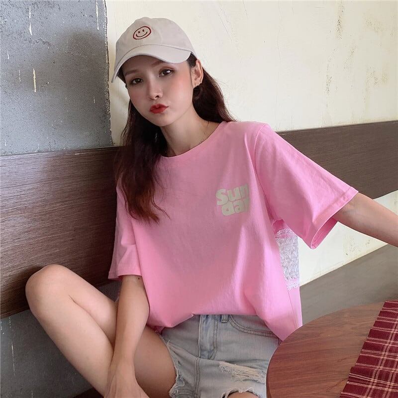 個性的なデザイン 3色選択可 バックで綺麗 Tシャツ カットソー＜S-3023＞