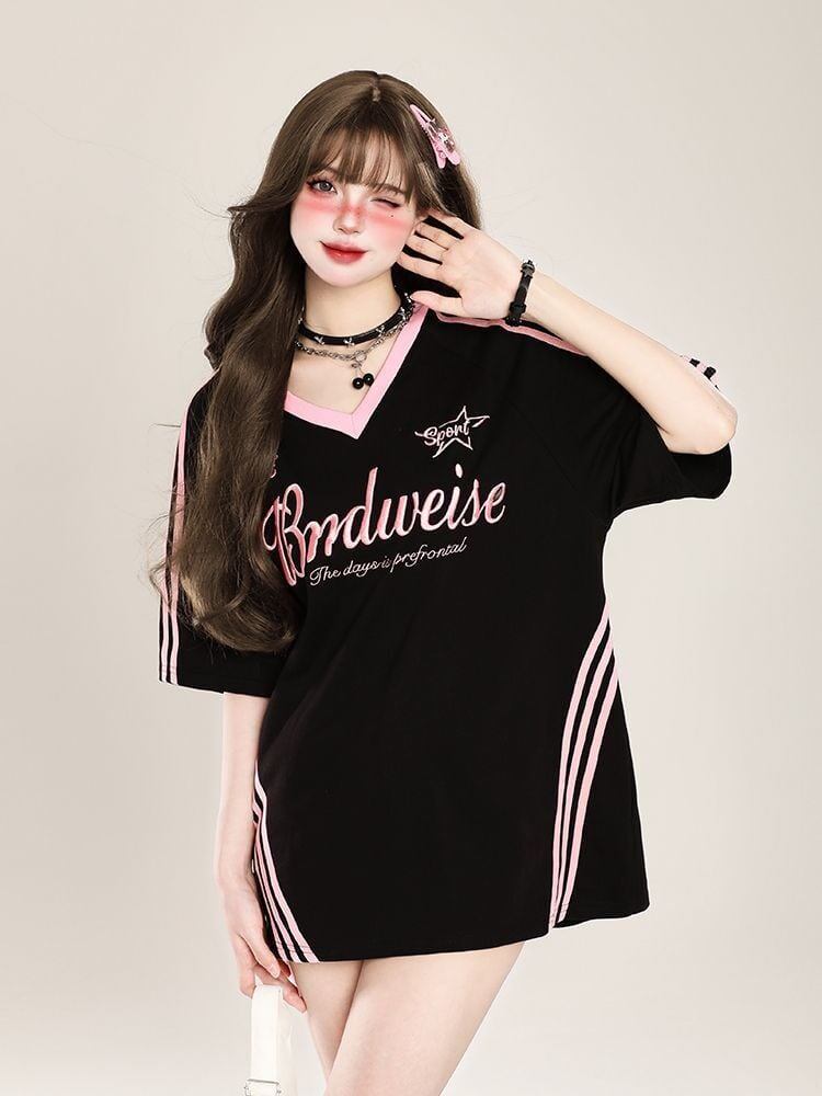 絶対欲しい アバンギャルド おしゃれ度高め プリント全2色 半袖Tシャツ<S-9244>