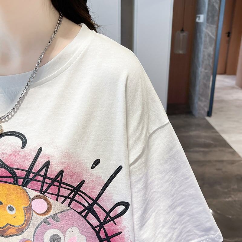 おすすめ シンプル ファッション スウィート 半袖シャツ<S-6384>