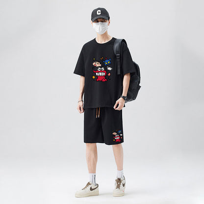 トレンド カジュアル Tシャツ & ショーツ セットアップ S-13268