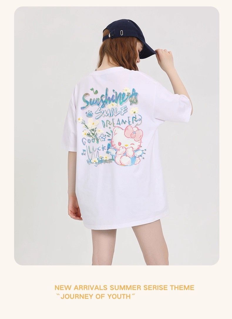 シンプル 体型カバー 新作 カジュアル Tシャツ S-13238
