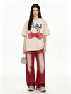 売れ筋 シンプル プリント カジュアル Tシャツ S-13290