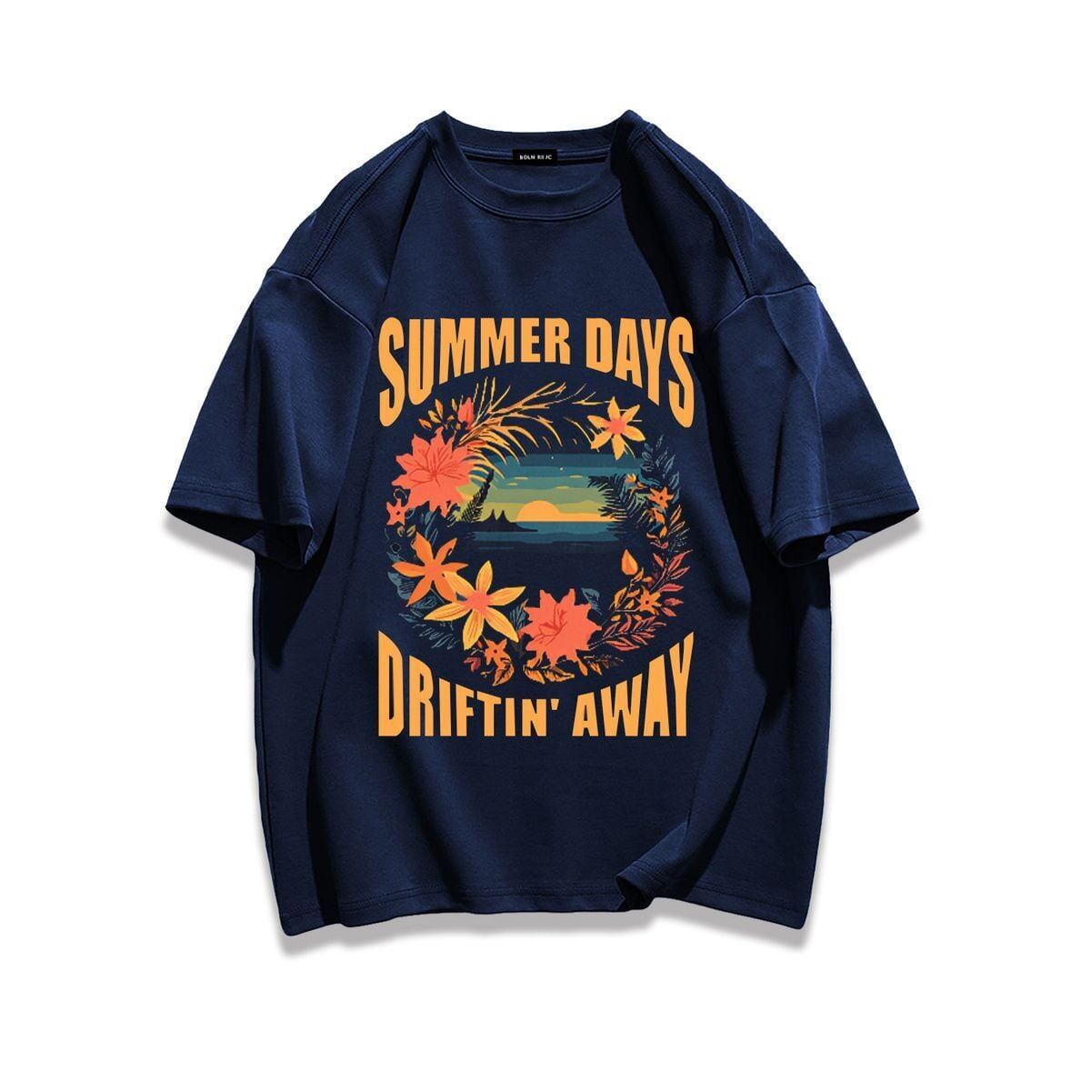 柔らかな肌触りで着心地も楽ちん アバンギャルド カジュアル プリント 全7色 半袖 Tシャツ <S-9263>