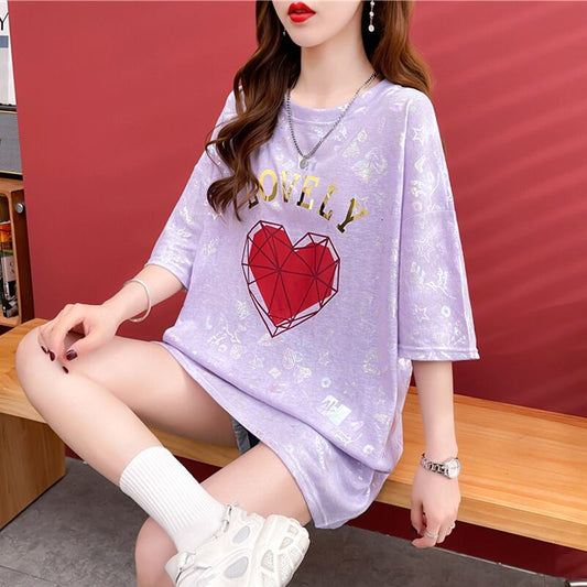 話題沸騰中 ファッション 個性派 プリント 全3色 半袖Tシャツ<S-8508>