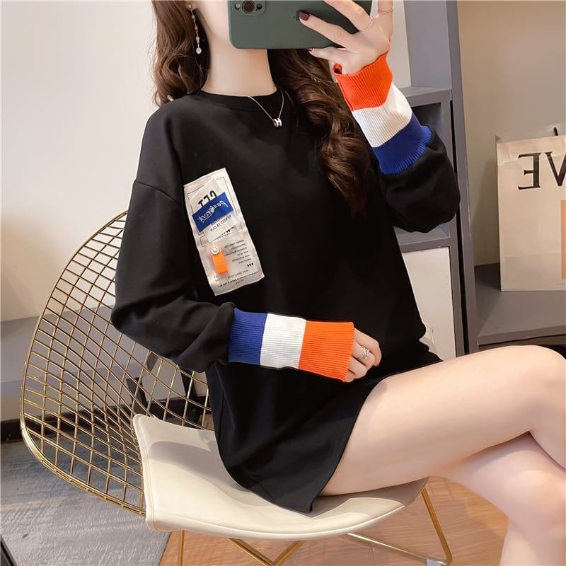 美感いっぱい 切り替え 好感度満載 プリント Tシャツ カットソー＜S-3669＞