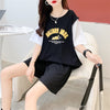 美人度アップ 切り替え チャーミング Tシャツ＋ショートパンツ セットアップ＜S-3615＞