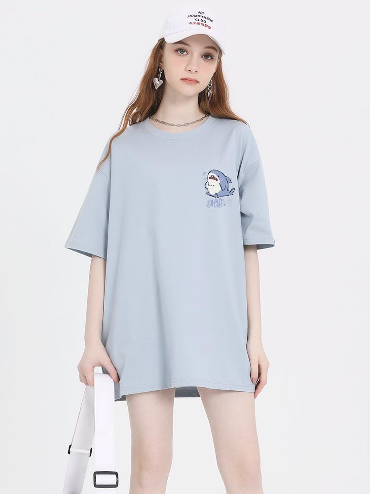 売り切れ必至 4色選択 ポップなプリントが夏に映えるプリント 半袖Tシャツ＜S-9327＞