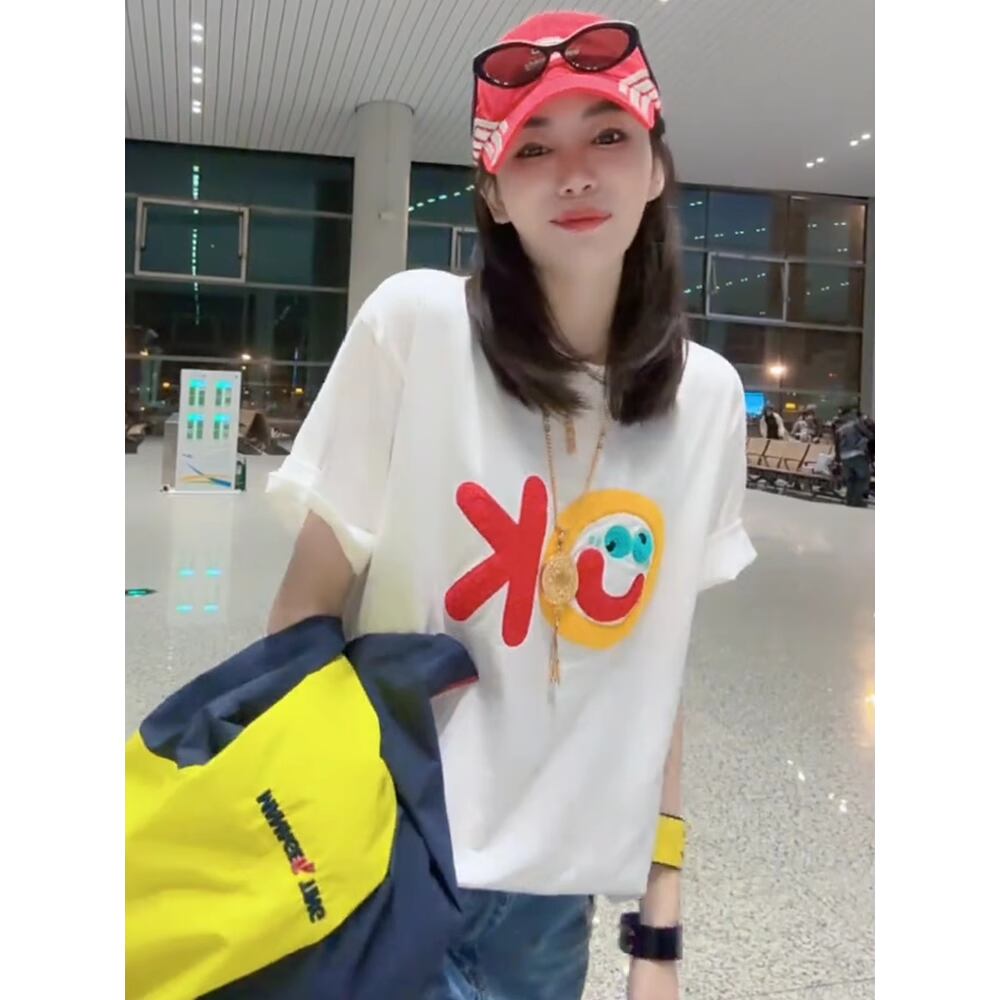 早い者勝ち 早い者勝ち 絶対流行 カジュアル Tシャツ<S-11132>