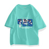 男女兼用 売れ筋 プリント Tシャツ & ショーツ セットアップ S-13265