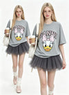 ゆったり プリント カジュアル シンプル Tシャツ S-13289