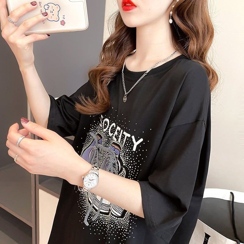 オシャレ度満点 プリント 今季大好評 Tシャツ カットソー トップス＜S-3281＞