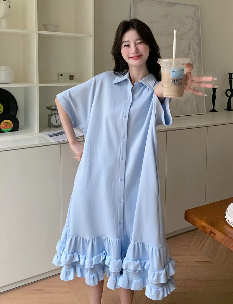 コーデ要らずで抜け感を演出！ 切り替え 上品な大人可愛い ワンピース<S-9033>