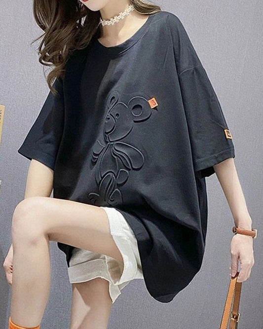 オシャレ度満点 カジュアル 上質 全5色 Tシャツ カットソー＜S-8457＞
