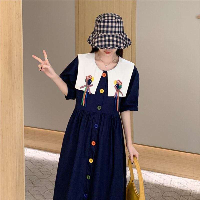 大活躍 大人可愛い 超人気 シンプル チェック柄 フロック<S-11286>