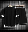 男女兼用 大人気 シンプル Tシャツ & ショーツ セットアップ MO-80020