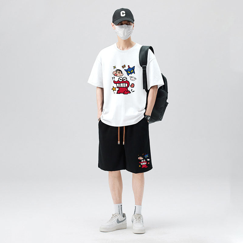 トレンド カジュアル Tシャツ & ショーツ セットアップ S-13268