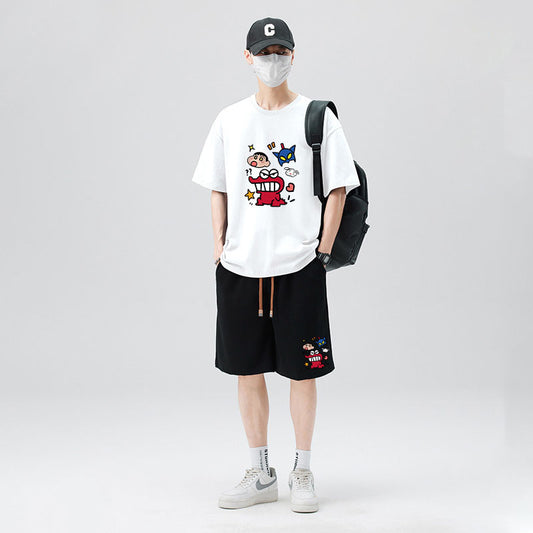 トレンド カジュアル Tシャツ & ショーツ セットアップ S-13268