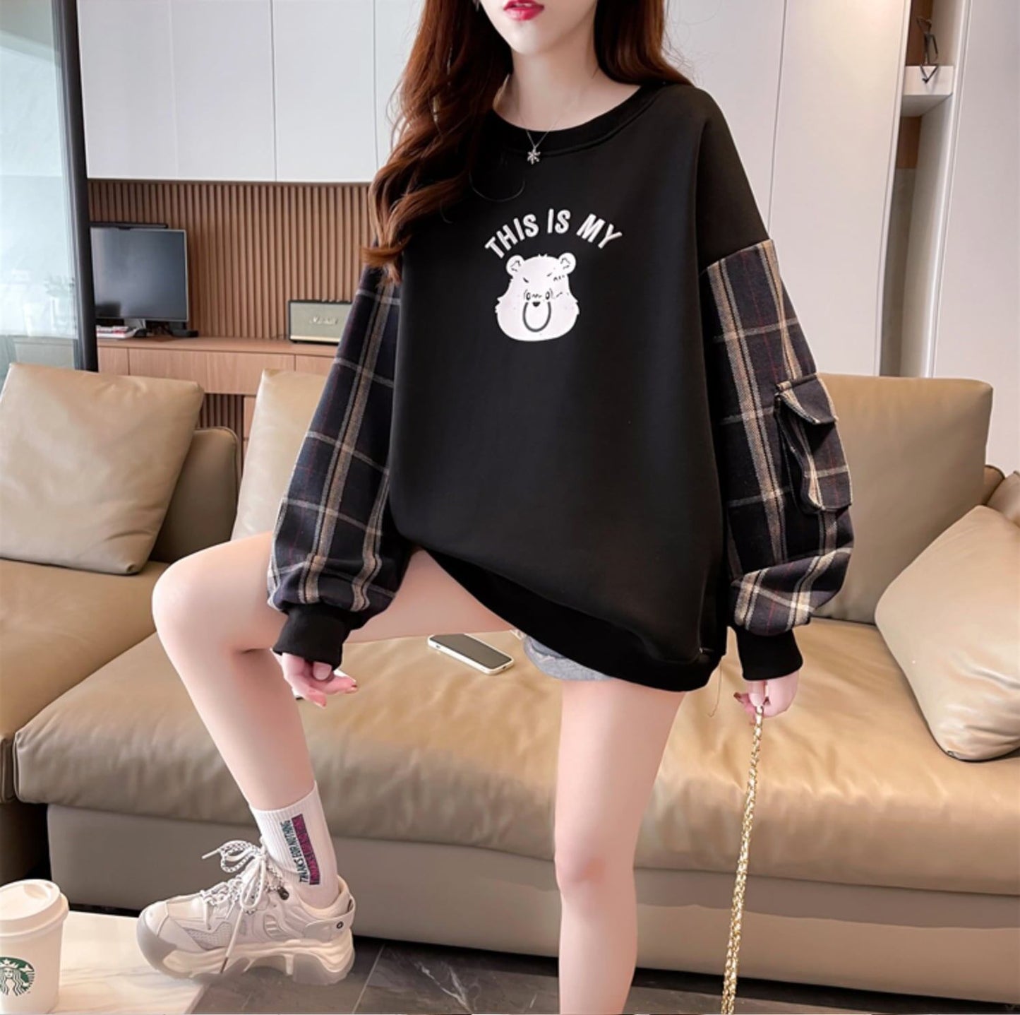 着せ  美人度アップ スウェット<S-3866>