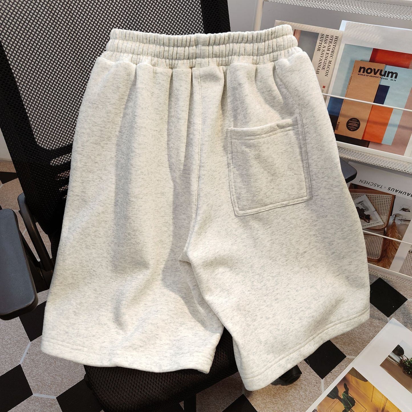 超人気 カジュアル 清涼感たっぷり ハイウエスト パンツ ボトムス＜S-8673＞