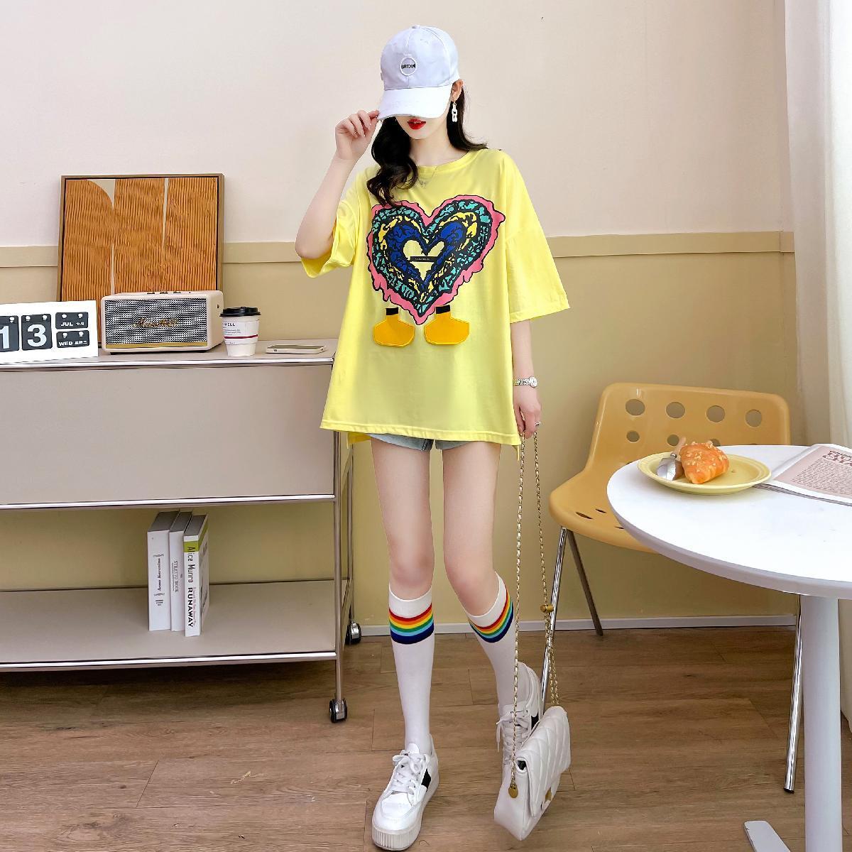 おすすめ シンプル カジュアル ゆったり 半袖Tシャツ＜S-8136＞