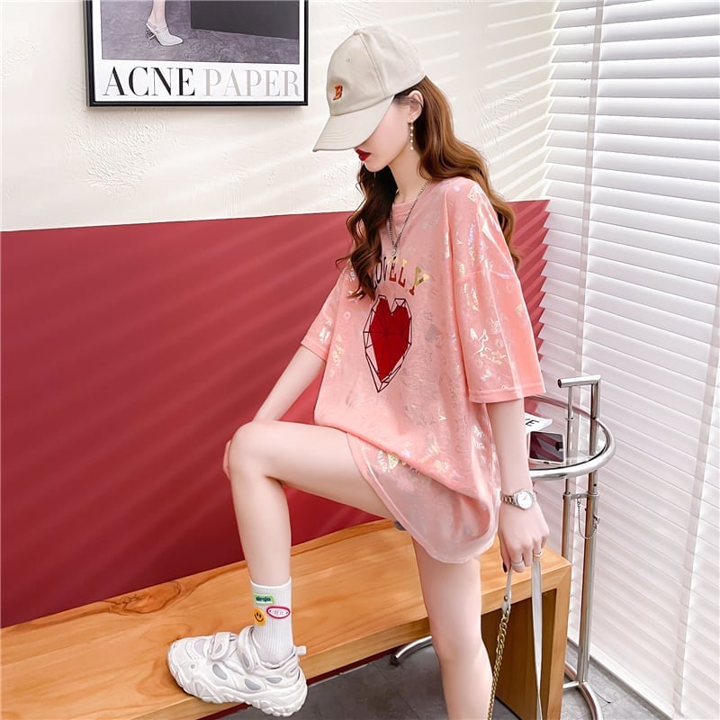 話題沸騰中 ファッション 個性派 プリント 全3色 半袖Tシャツ<S-8508>