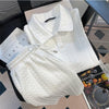 ゆったり感アップ 切り替え 好感度満載 Tシャツ＋ショートパンツ セットアップ＜S-3556＞