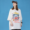 話題沸騰中 ゆったり カジュアル プリント 2色半袖Tシャツ＜S-8159＞