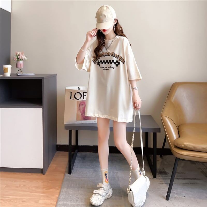 ゆったり感アップ 切り替え オシャレ度満点 プリント Tシャツ カットソー＜S-3478＞