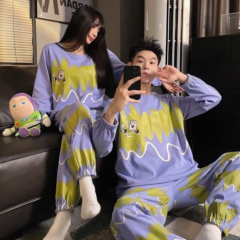 話題沸騰中 上質 ファッション パジャマ トップス+パンツセット<S-8012>