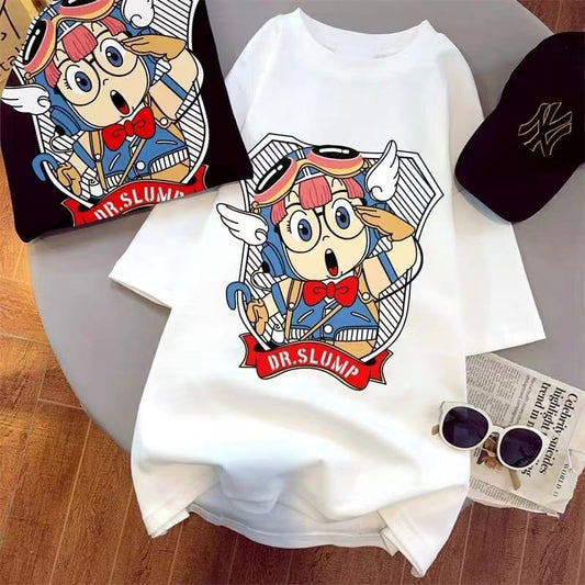 【半額！期間限定！！】オシャレ度満点 カートゥーンプリント 好感度満載 Tシャツ カットソー＜S-3359＞