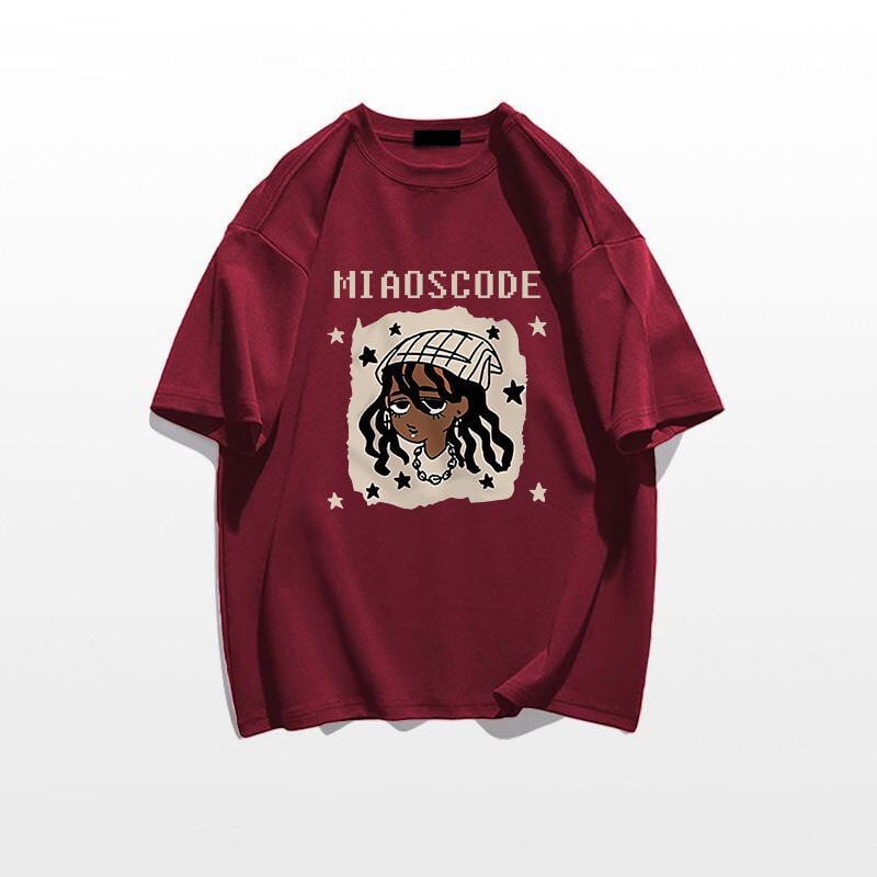 ベストセラーアイテム！ カジュアル 定番シンプル ルーズ プリント全5色 半袖Tシャツ<S-9022>