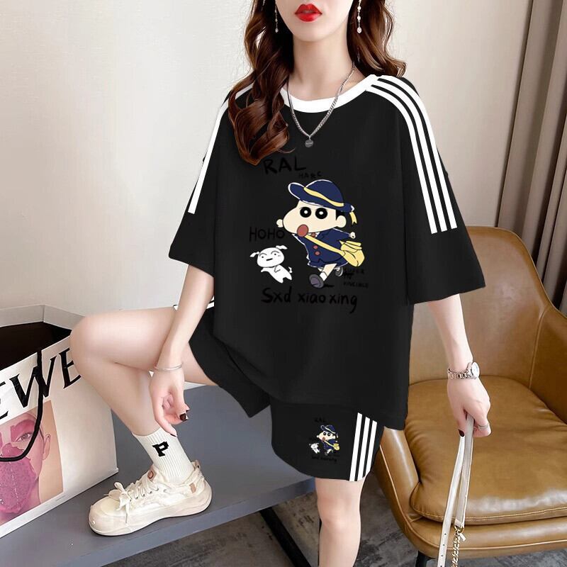 夏に嬉しい機能付き  カジュアル 半袖Ｔシャツⅹパンツセット全3色<S-11341>
