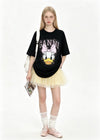 ゆったり プリント カジュアル シンプル Tシャツ S-13289