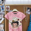 ファッション感満々 プリント シンプル Tシャツ S-13296