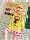 軽い生地が夏にぴったり！ ノースリーブ プリント全2色 Tシャツ カットソー＜S-11359＞