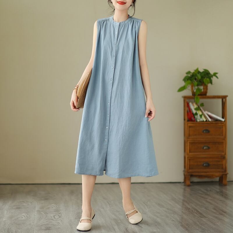 新商品  エレガント 両面ベルベット長袖Tシャツ<S-5124> リンネル ワンピース<S-8170>
