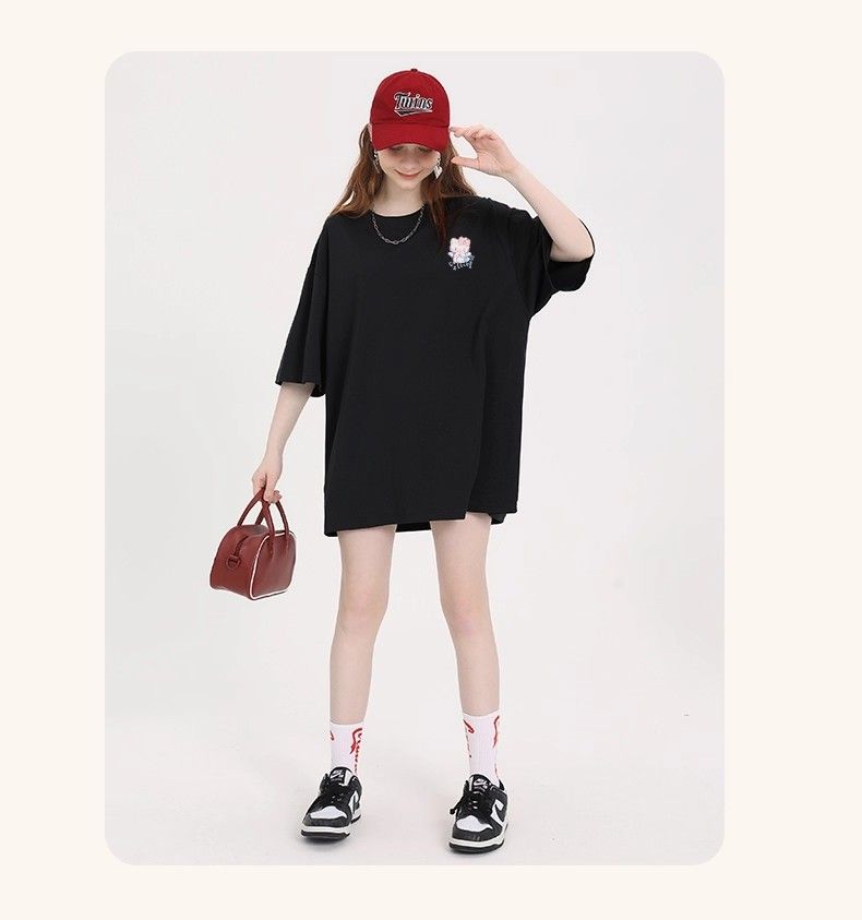 シンプル 体型カバー 新作 カジュアル Tシャツ S-13238