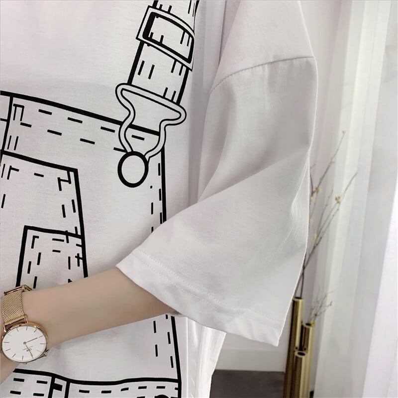 ゆったり感アップ プリント オシャレ度満点 ワンピース＜S-3093＞