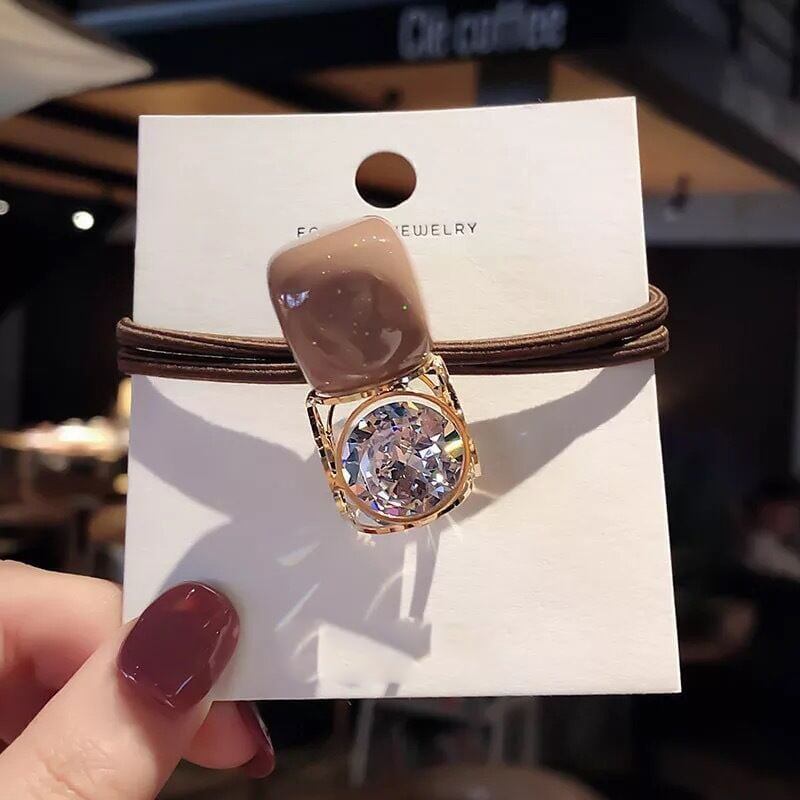 美人度アップ 透かし彫り ファッション シュシュ カチューシャ アクセサリー＜S-3324＞