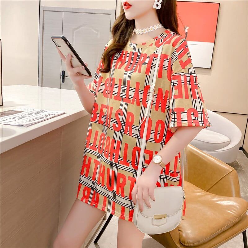 ゆったり感アップ プリント 美感いっぱい Tシャツ カットソー＜S-3337＞
