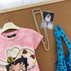 ファッション感満々 プリント シンプル Tシャツ S-13296