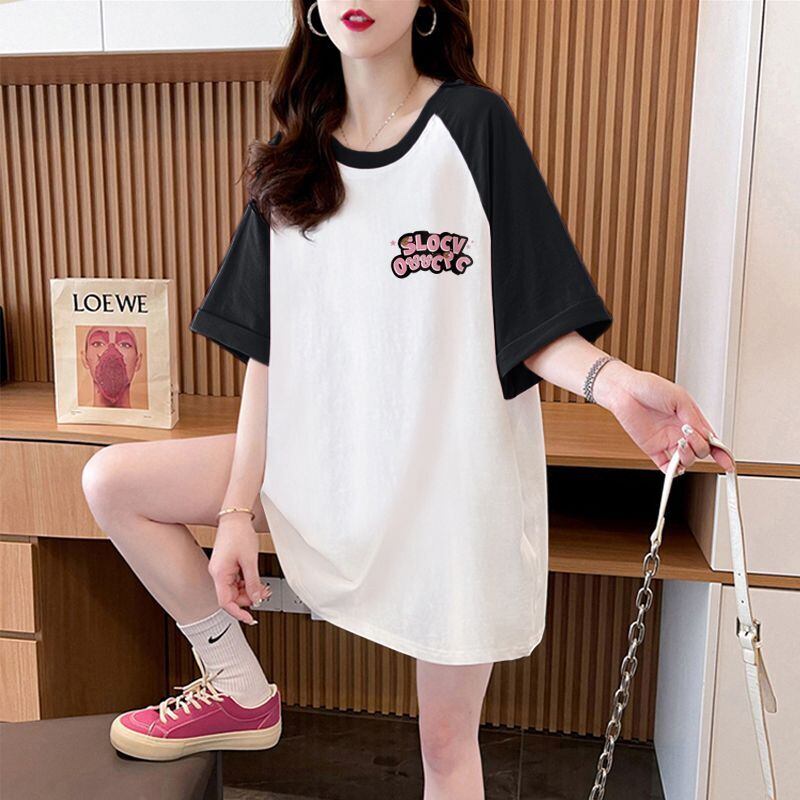 おすすめ 切り替え 定番シンプル プリント 4色選択 半袖Tシャツ＜S-8583＞