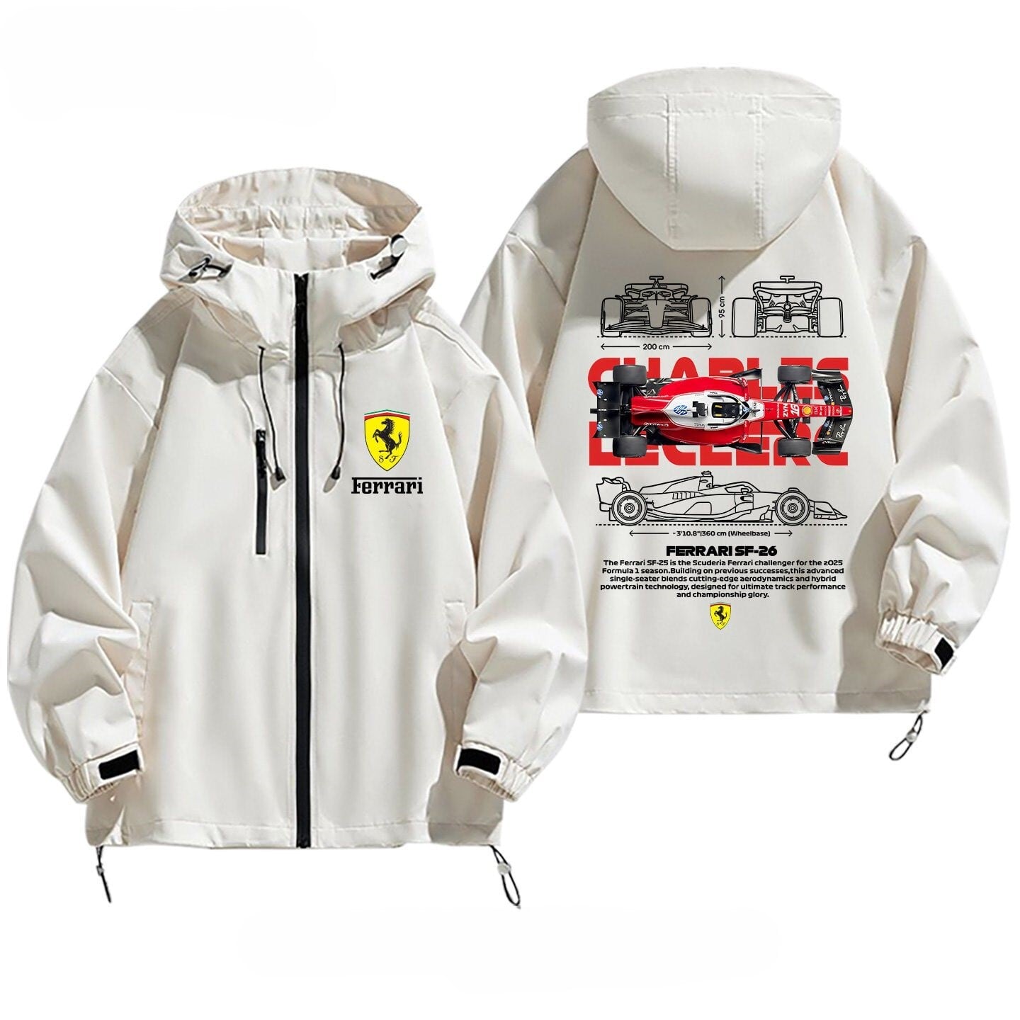 質感のいい  バックビッグロゴ 撥水加工 男女兼用 3色展開 パーカー <S-13050>